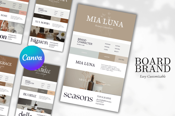 Brand Board Canva Template Bundle: Your Visual Identity Shortcut