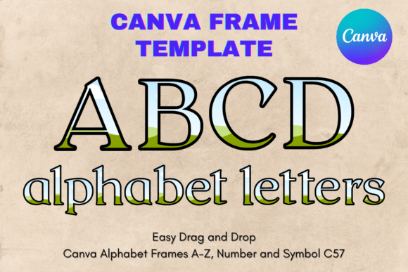Canva Letters Frame Alphabet Template_57: A Designer's Guide