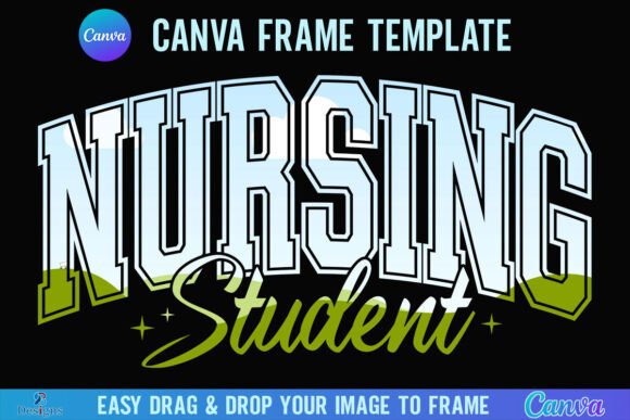 Celebrate Your Achievement: The Nurse Canva Frame School Nursing Student