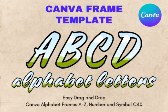 Modern Alphabet Frames for Creative Sublimation Projects