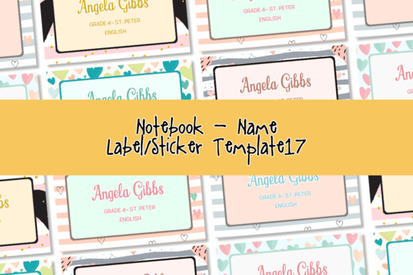 Organizing the School Year with Canva Template - Name Labels17 PLR