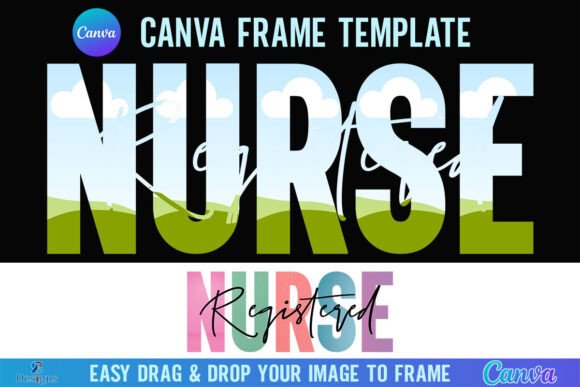 RN Nurse Canva Frame: Professional Design for Healthcare Pros