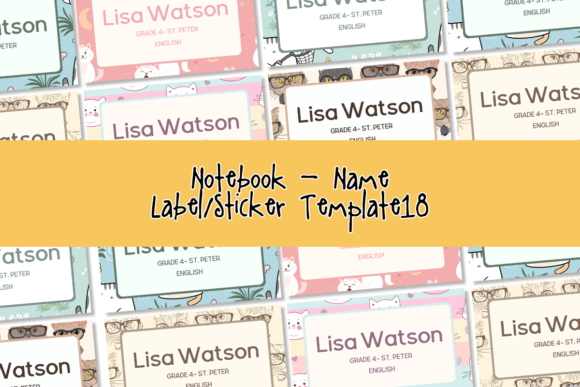Smart Design for School: Using the Canva Template - Name Labels18 PLR