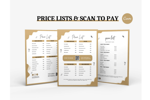 Transform Your Brand with Editable Canva Price List Templates