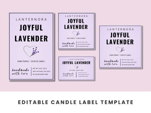 Transform Your Candles with Editable Label Templates