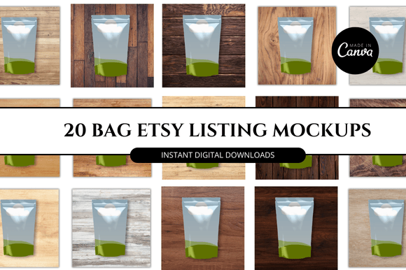 Transform Your Etsy Shop with Customizable Bag Mockups