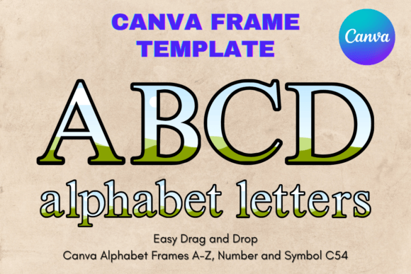 Unlock Creative Flexibility with Canva Letters Frame Alphabet Template_54