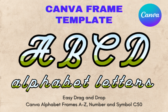 Unlock Creative Freedom with Canva Letters Frame Alphabet Template_50