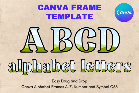 Unlocking Creative Potential with Canva Letters Frame Alphabet Template_58